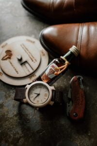 custom watch and pocket knife