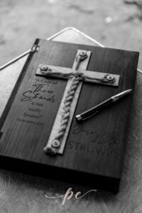custom bible box, a cord of three stands