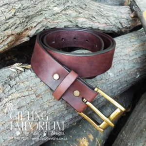 Custom leather belt South Africa handmade full grain leather