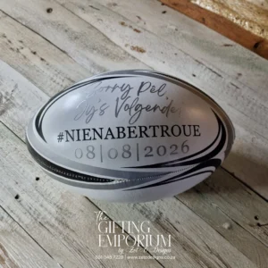 Genuine leather rugby ball custom wedding design