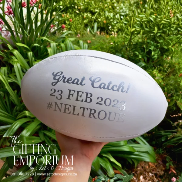 Hand Made Rugby Genuine Leather Rugby Ball | Handmade & Personalised