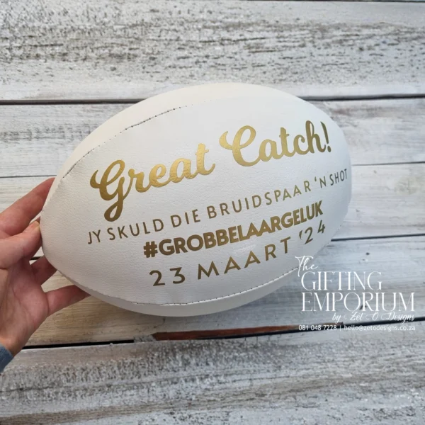 Hand Made Rugby Genuine Leather Rugby Ball | Handmade & Personalised