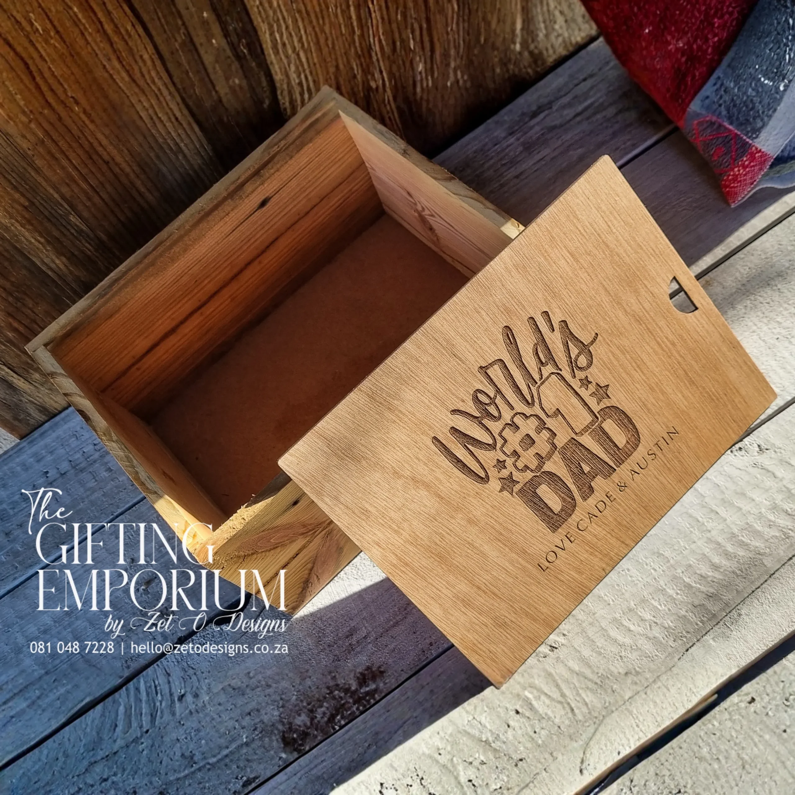 Personalised wooden keepsake box wedding gift