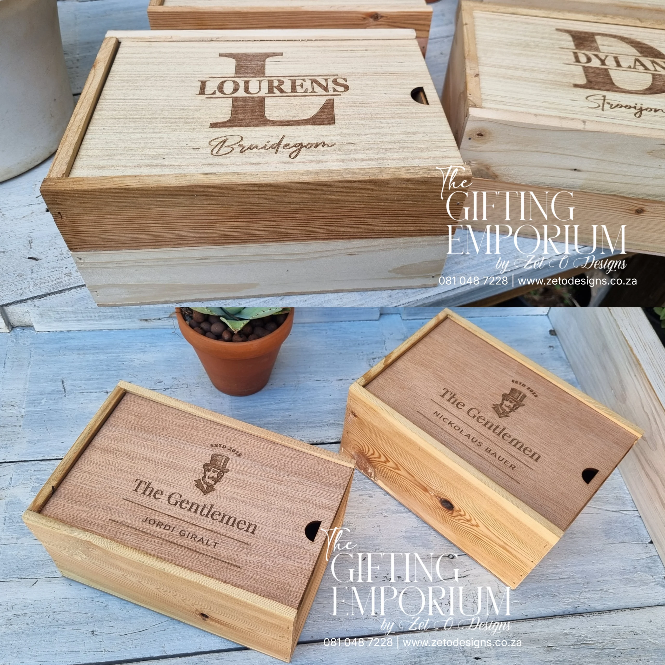 Custom gift box for bridesmaid and groomsmen