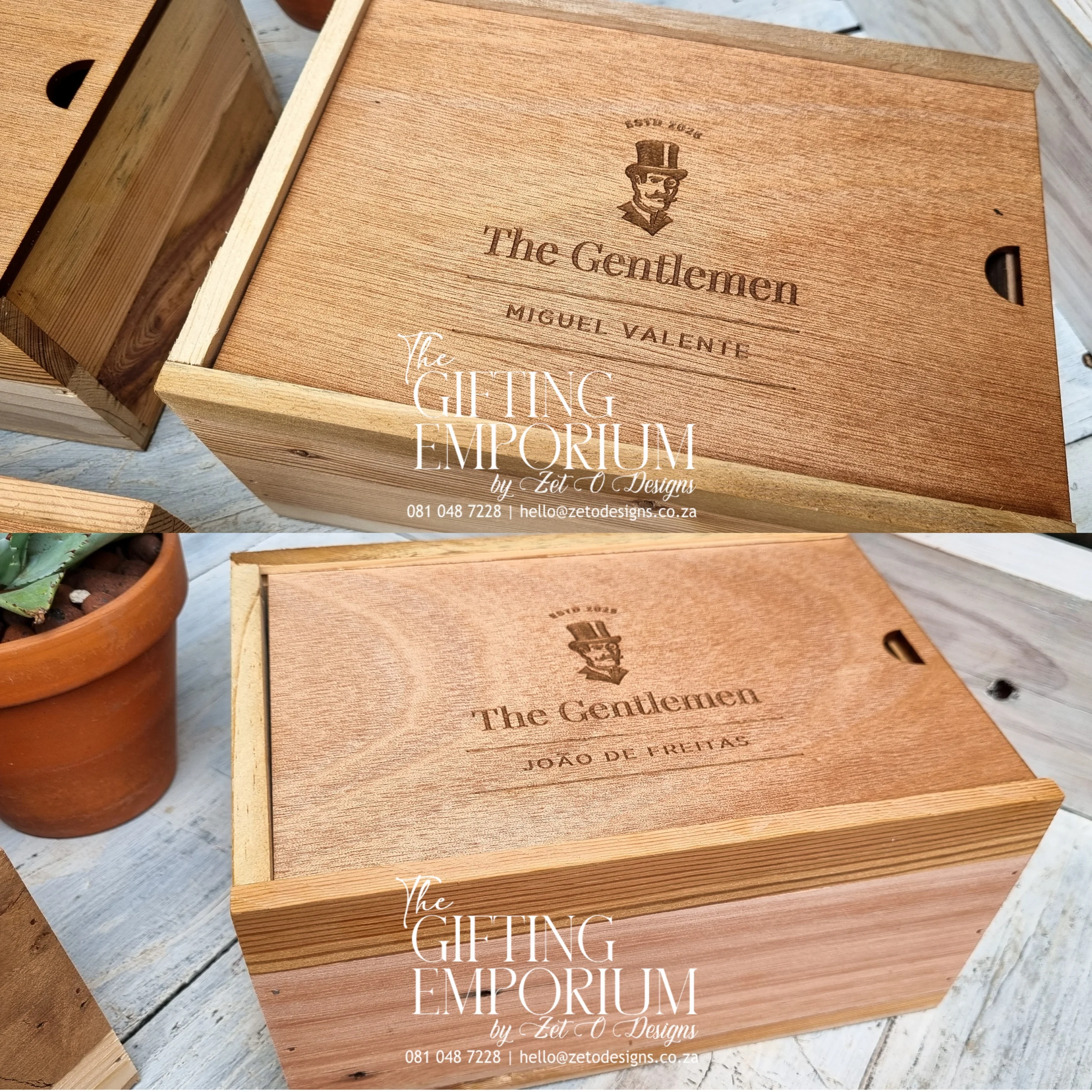 Personalised wooden keepsake box wedding gift