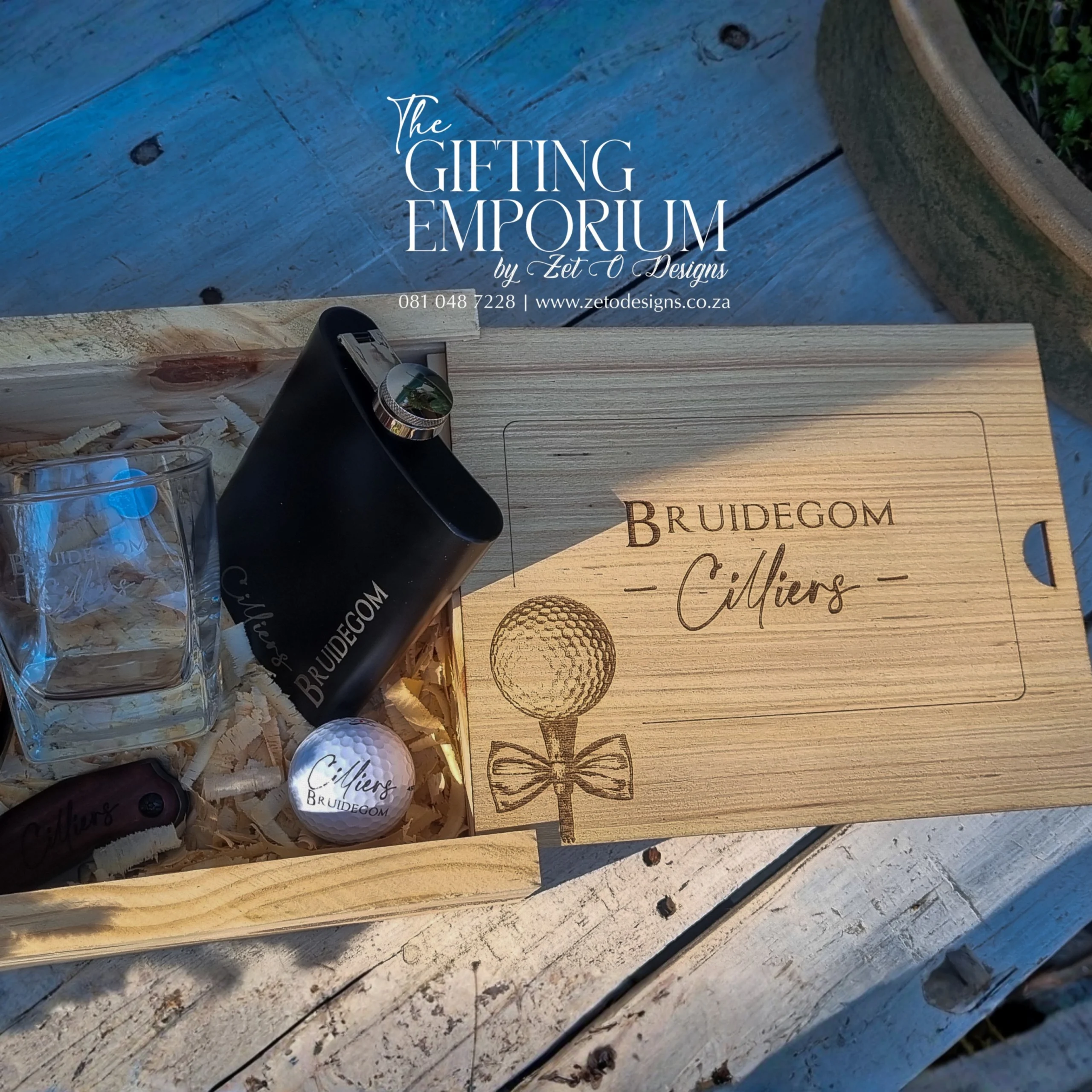 Custom engraved wooden box for gifting