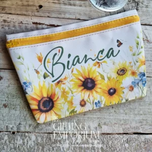 Personalised make up bag custom name design